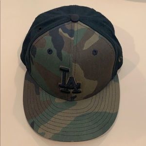 LA Dodgers 59Fifty Camo Fitted Baseball Cap